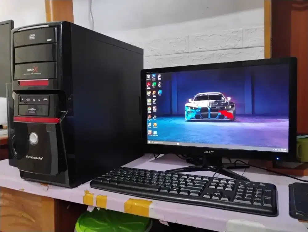 Pc editing asus intel core i5 + ram 8gb + monitor 20inch