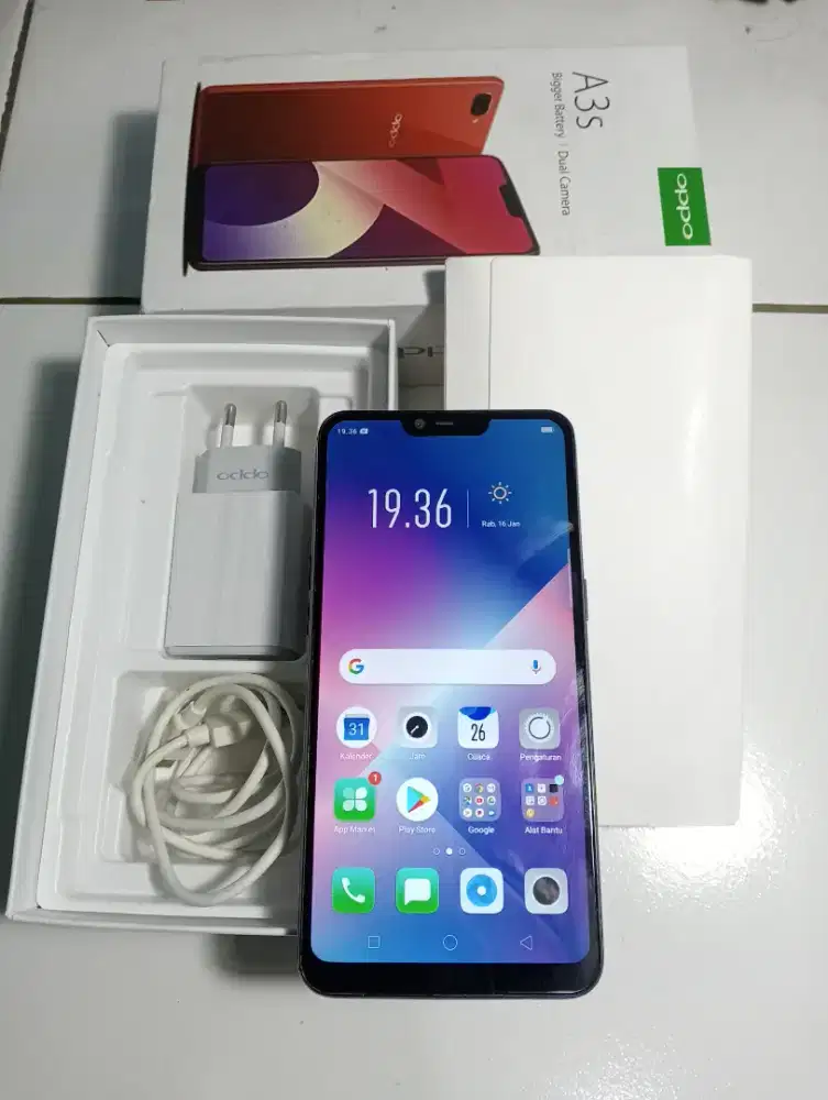 OPPO A3S RAM.6/128GB FULLSET