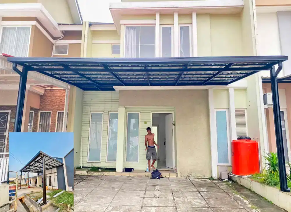 Kanopi baja ringan dan garasi