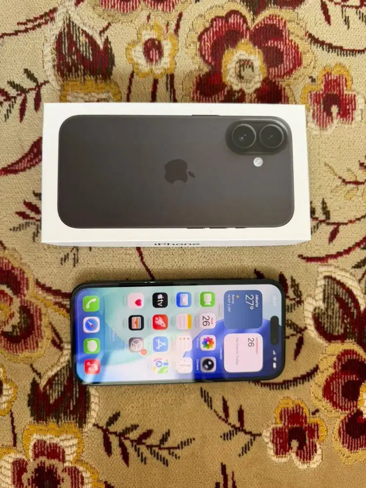 IPHONE 16 HITAM 128GB EX INTER LL/A ALL OPE