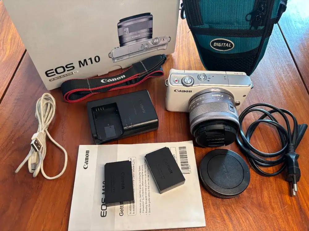 BACA DESKRIPSI!! EOS M10 Komplit 2 Battery Original Canon M 10