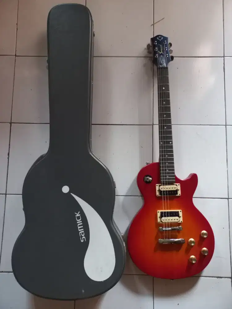 Gitar merk samick LE avs24 asli original MII include hardcase