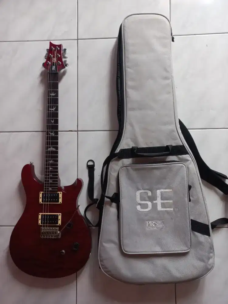 Gitar merk PRS SE custom 24 edisi 25th anniversary asli original MIK