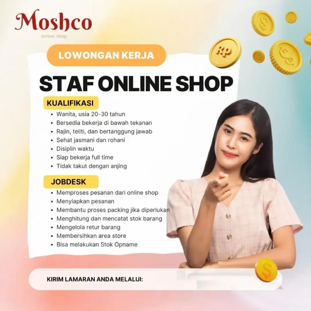 Mencari tenaga Admin Packing