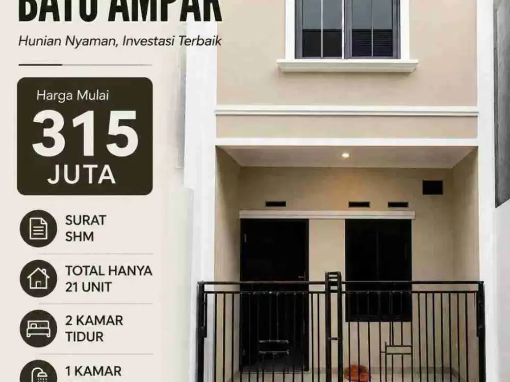 Jual Rumah Baru Murah (Akses Motor) di Batu ampar Kramat jati Jakarta Timur
