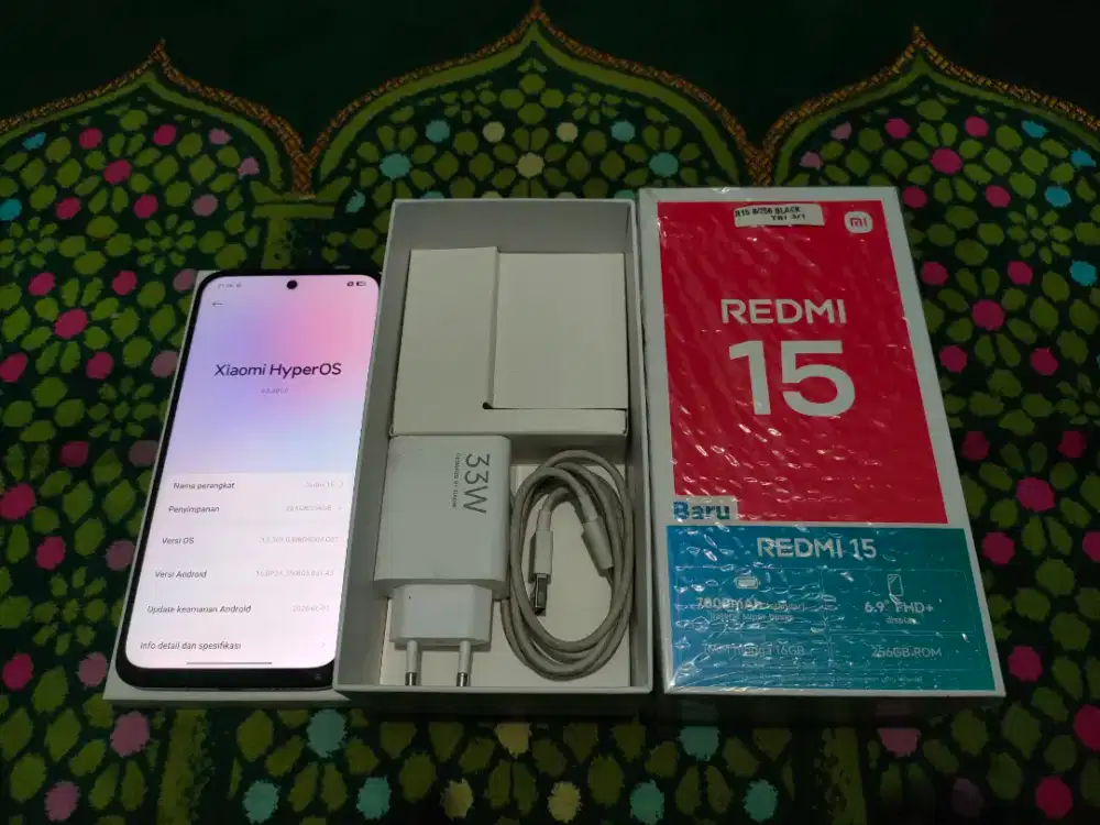 Redmi 15 8+8/256GB Fullset ( Garansi Desember 2026 )