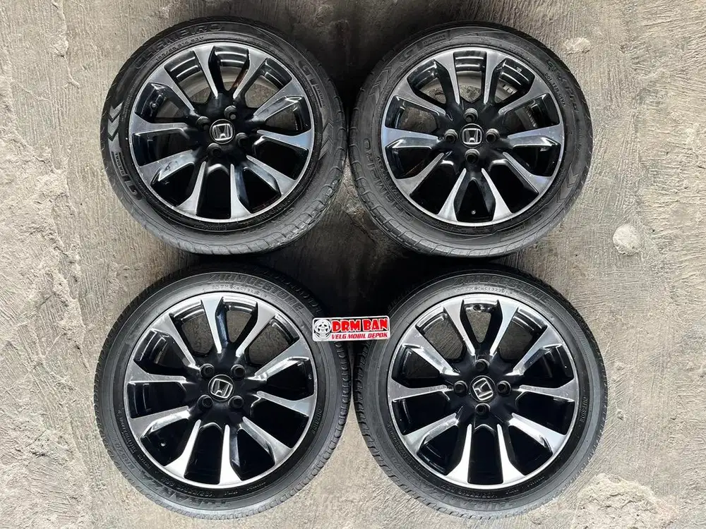 velg oem jazz rs gx5 ring 16 lubang 4/100 ban masi tebel semua