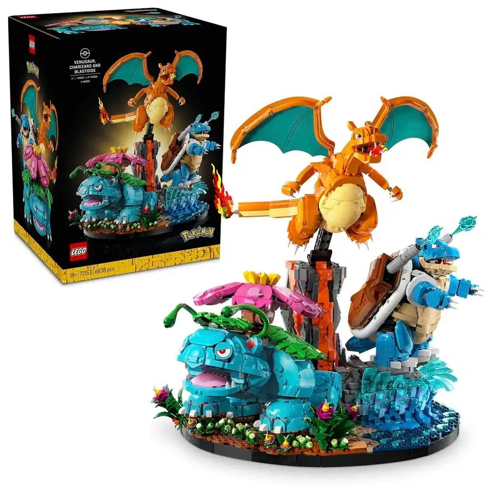 Lego Pokemon - Venusaur, Charizard and Blastoise