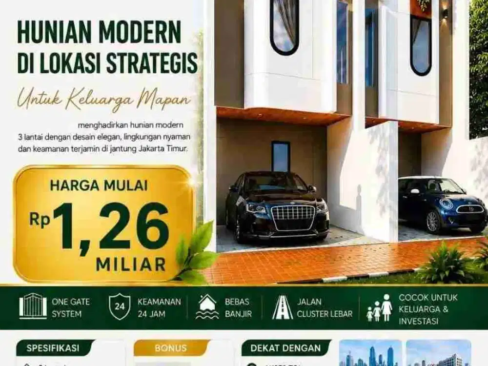 Jual Rumah Ready Di Utan Kayu Matraman Jakarta Timur (Akses 2 Mobil) Murah