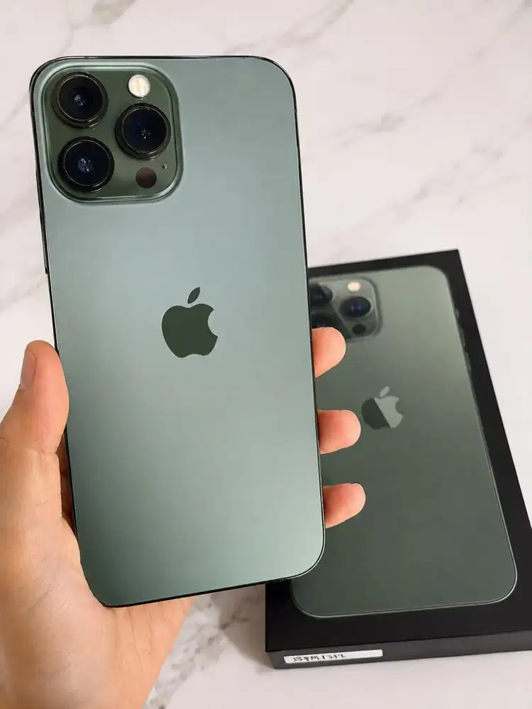 iPhone 13 Pro Max 512GB Green MULUS | Fullset + Box | BH 85%