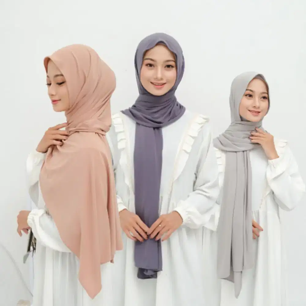 Pashmina Kaos Rayon Premium Inara - Adem, Lembut & Nyaman