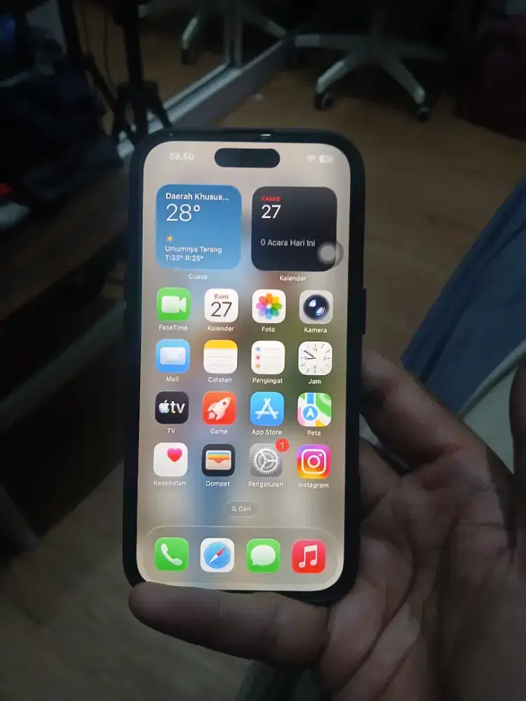 IPHONE 16 128 BLACK ORIGINAL, BUKA 1 KALI TERUS DISIMPAN