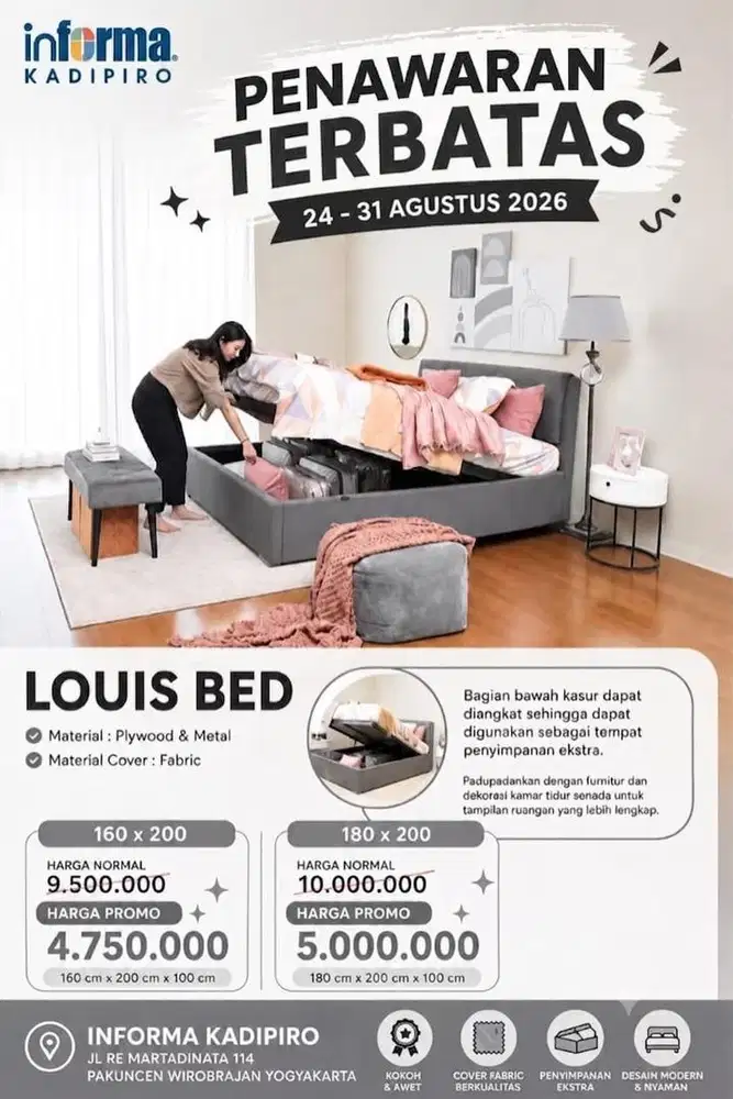 Tempat tidur multifungsi