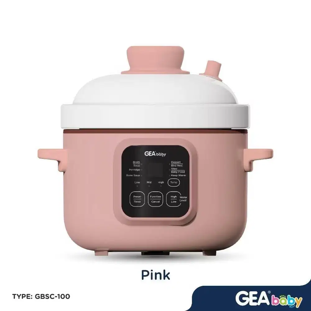 SLow Cooker MPASI anak Merk GEA baby GBSC 100 smart digital 1L