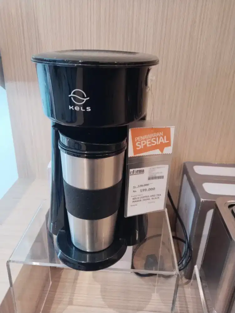 KELS COFFE AND TEA MAKER 360 ML BLACK