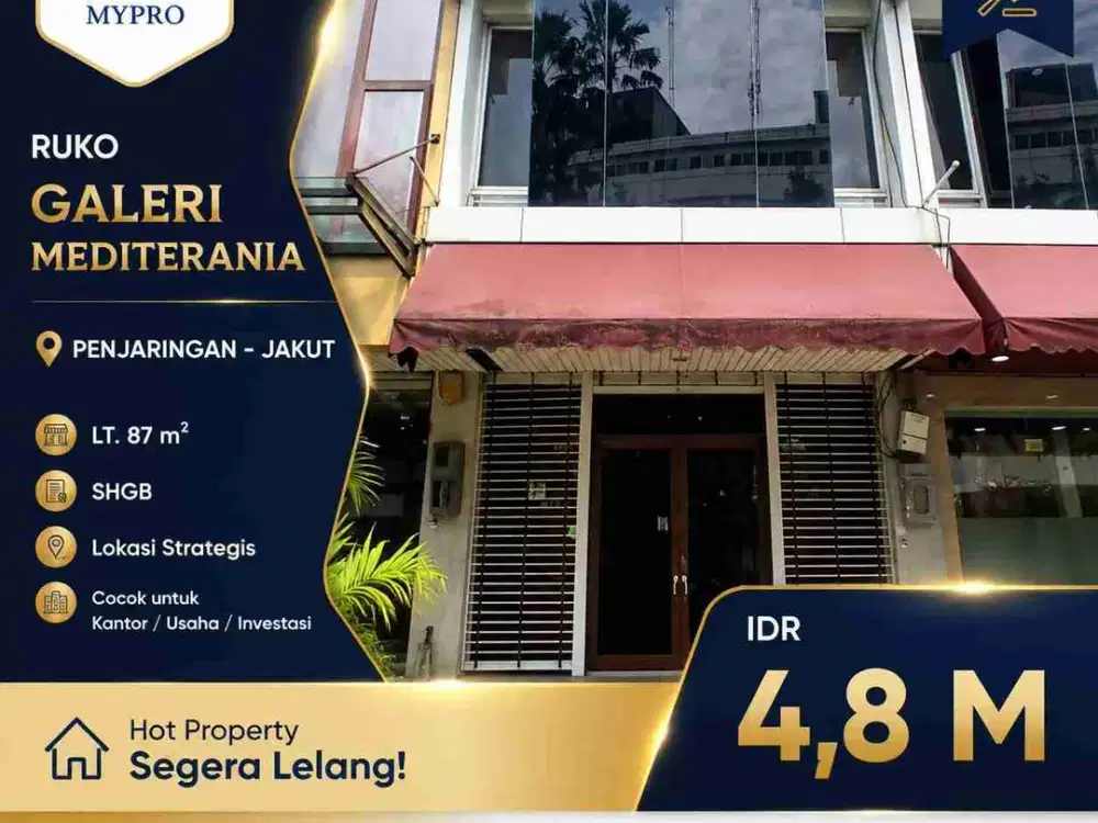 Ruko Siap Pakai Rapi 3 Lantai Terdepan di PIK 1