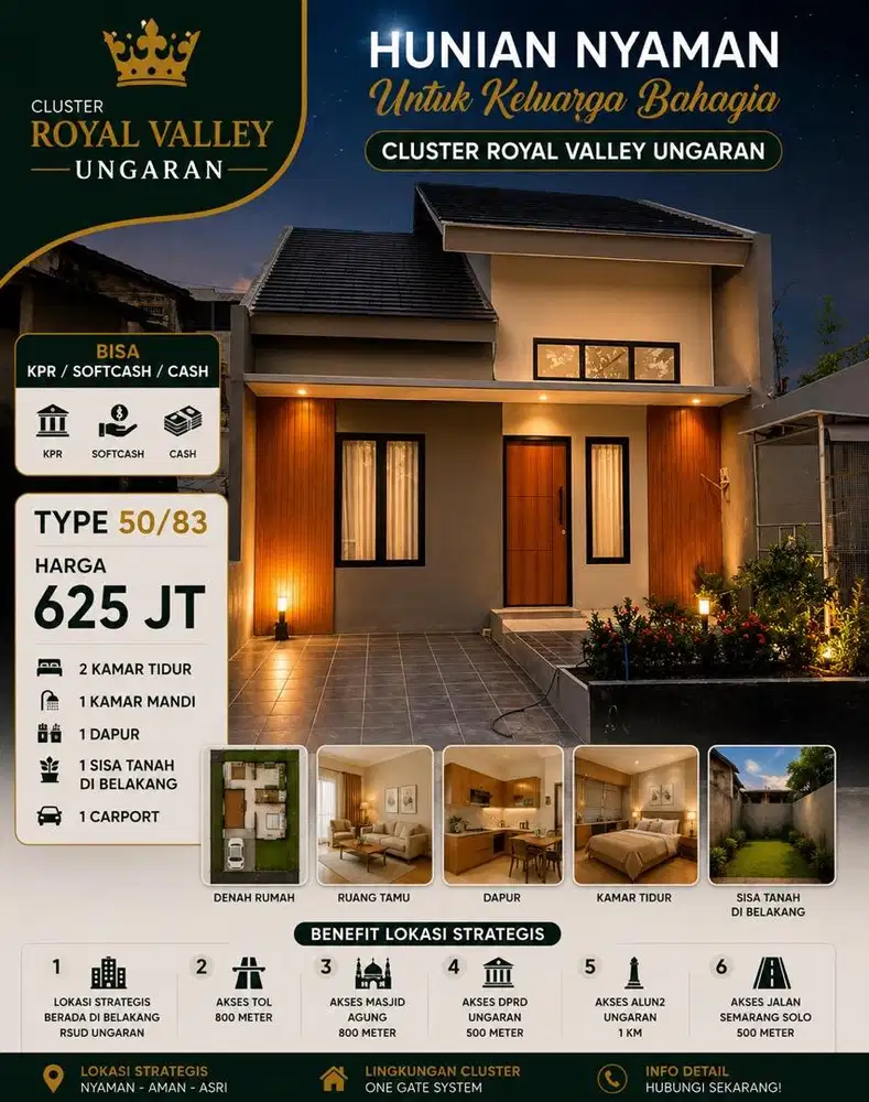 Hunian nyaman hanya di cluster royal valley ungaran