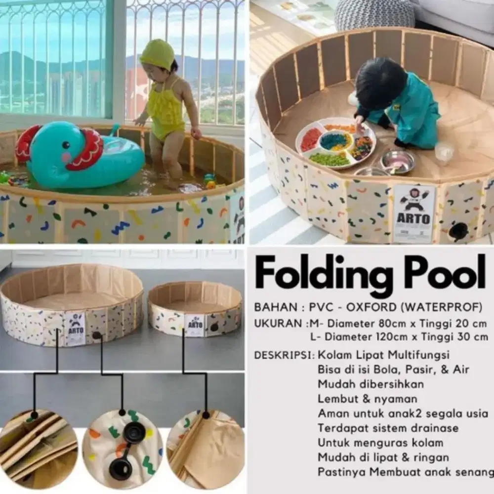 RESELLER ONLY Jual Murah Folding Pool Jumlah Besar Kolam Lipat