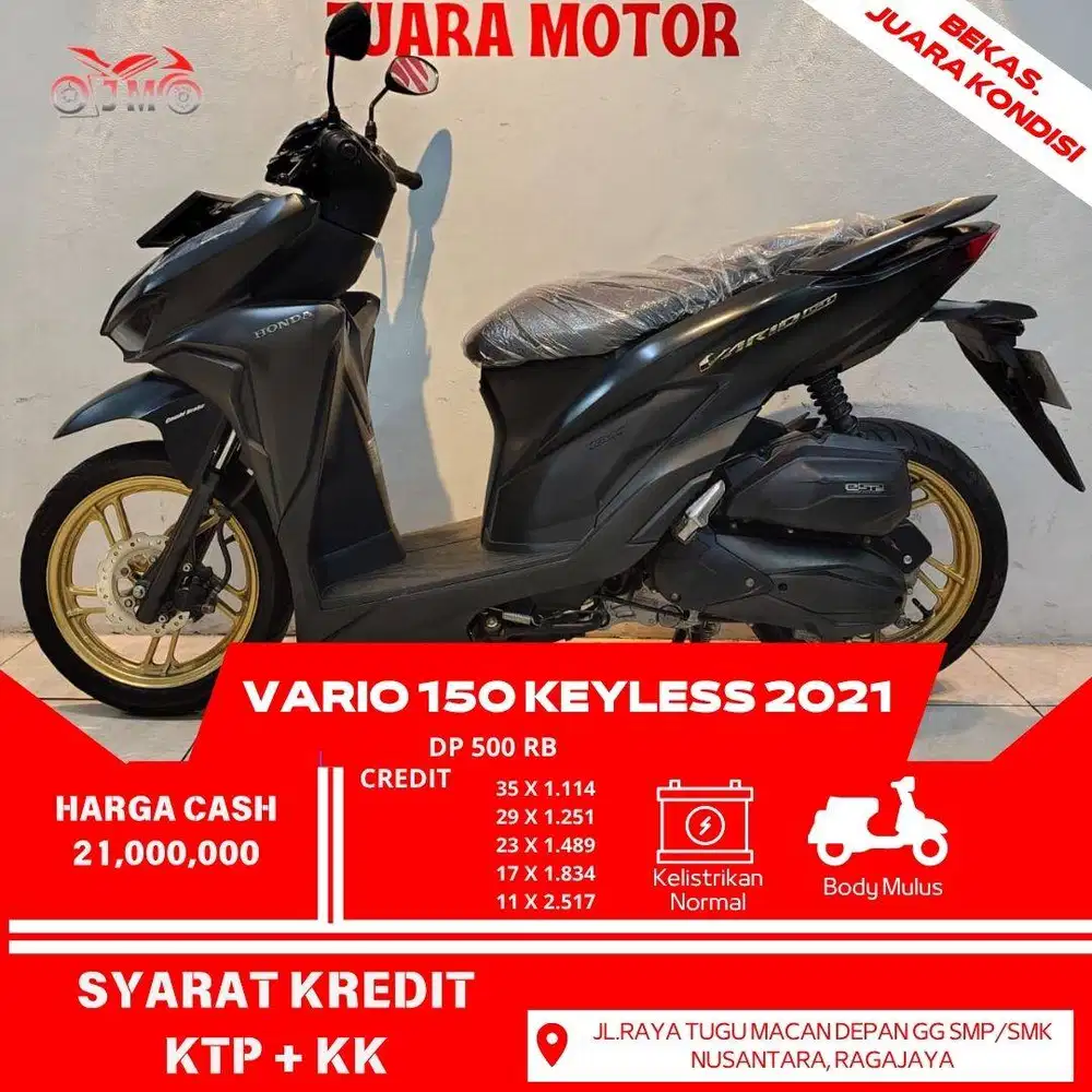 VARIO 150 KEYLES 2021 BISA TUKAR TAMBAH DAN KREDIT UNIT SIAP PAKAI
