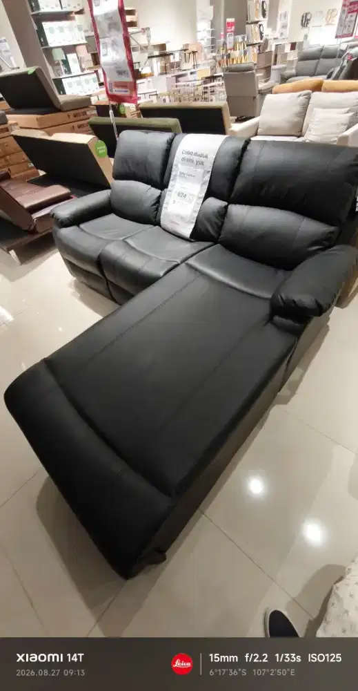 Jual murah sofa L recliner