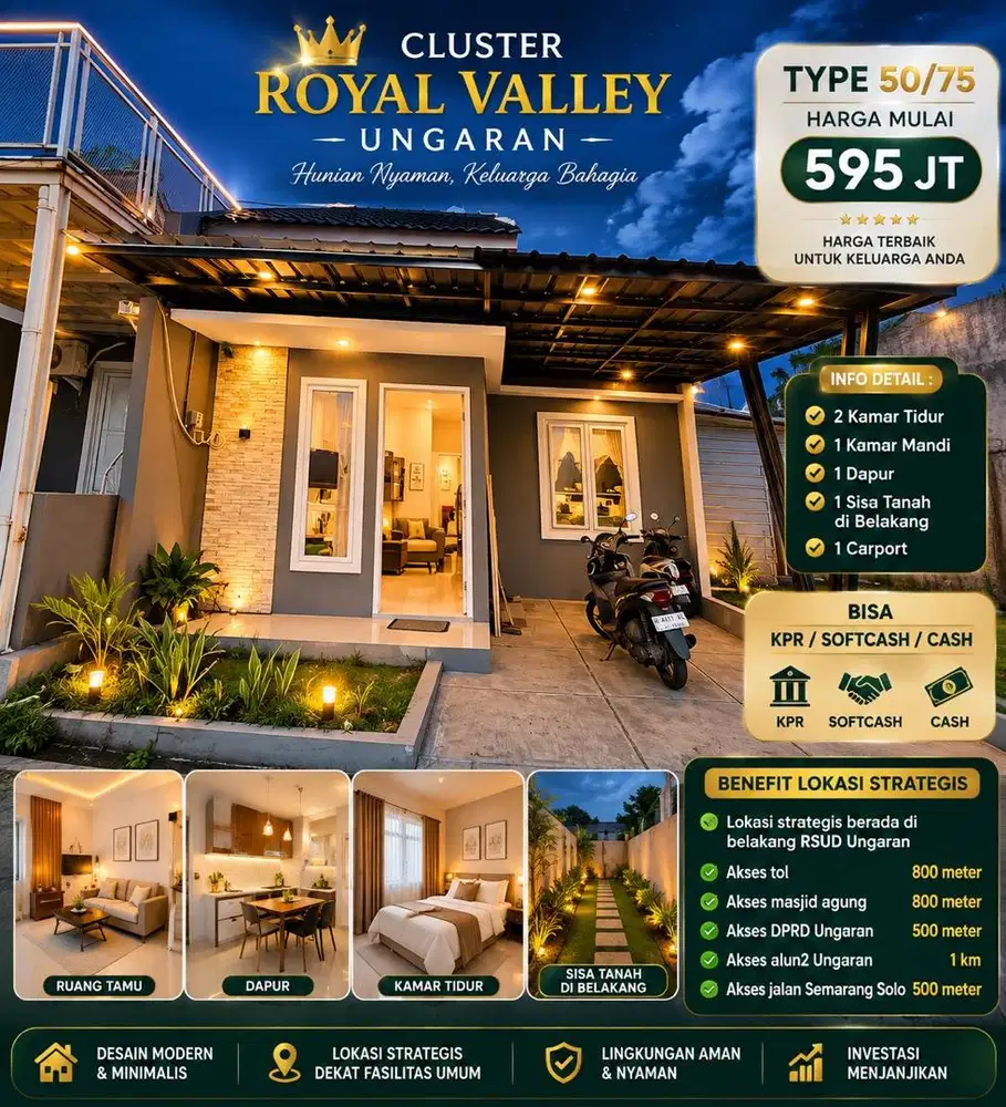 Hunian nyaman hanya di cluster royal valley ungaran
