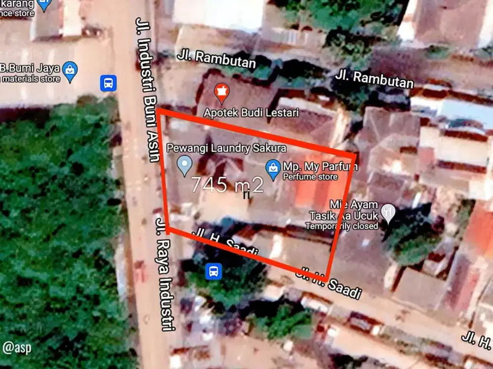 Tanah Luas dan Bangunan di Tepi Jalan Raya Dekat Simpang Sgc Cikarang-Kota