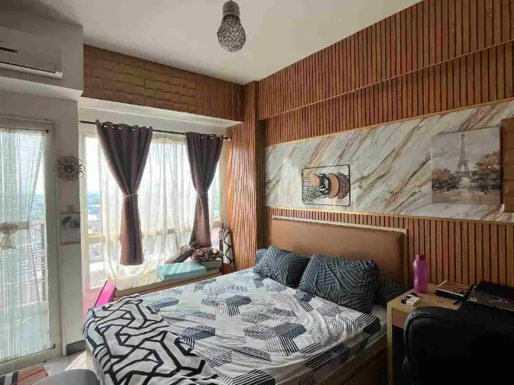 Di sewakan apartemen full furnished view city. Scientia Residence Gading Serpong