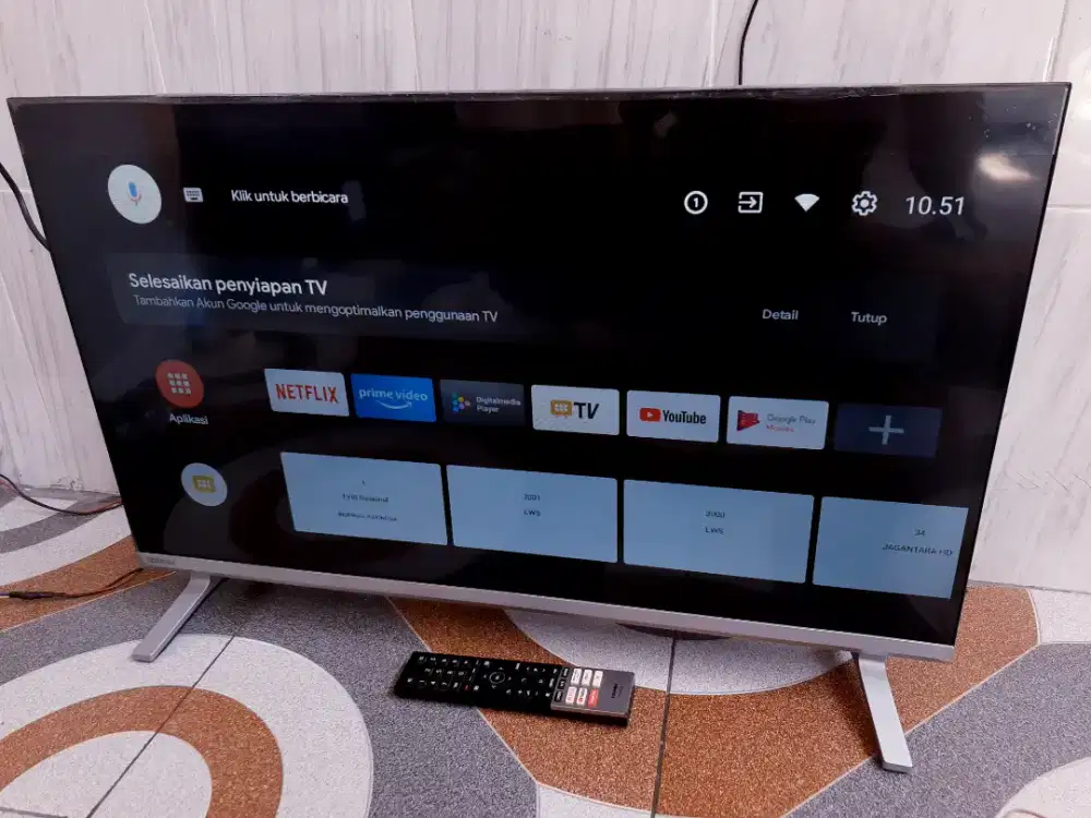 TV LED ANDROID TOSHIBA 32IN 32V35KP DIGITAL YOUTUBENETFLIKSEGELGARANSI