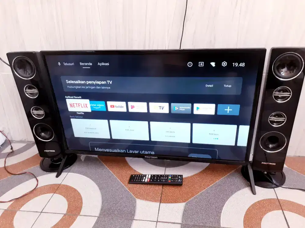 TV ANDROID POLYTRON 32IN 32TAG9855 FREE SPEKAER YOUTUBE NETFLIKDIGITAL