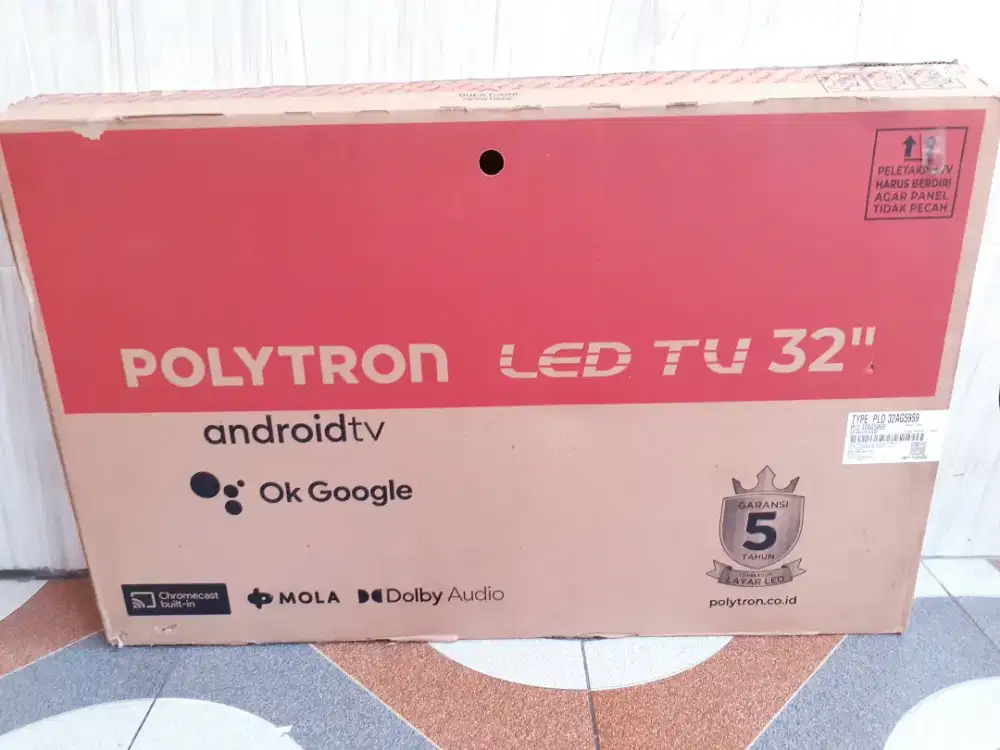 TV LED ANDROID POLYTRON 32IN DIGITAL YOUTUBE NETFLIK GARANSI