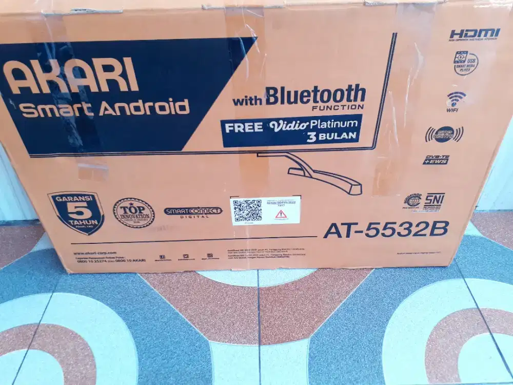 TV LED ANDROID AKARI 32IN DIGITAL NETFLIK YOUTUBE GARANSI