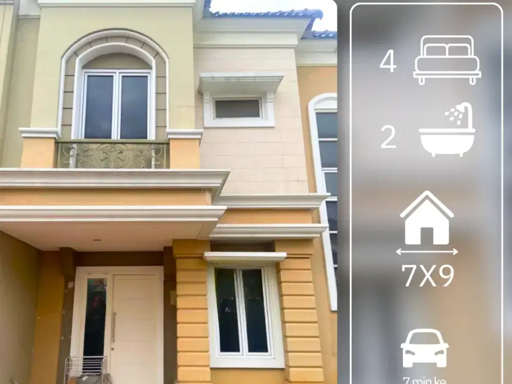 Rumah 4 kamar tidur di Gading Serpong harga masih 1 M an