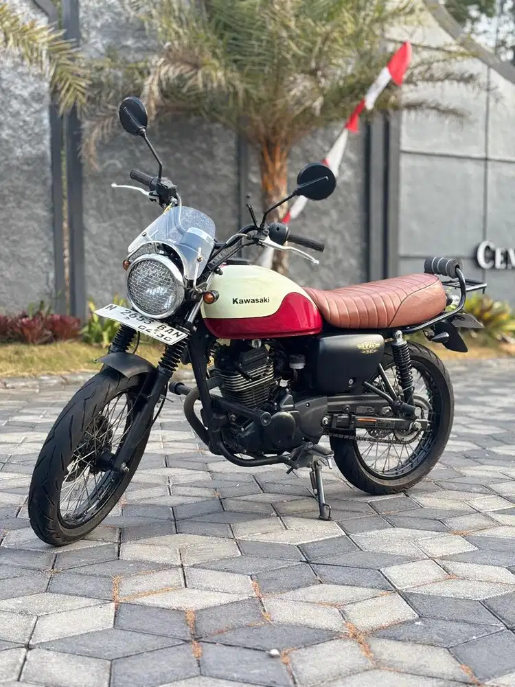 Bratz Style Kawasaki W175 thn 2019 Odo 5rb Nopol N Malang Koko Motor