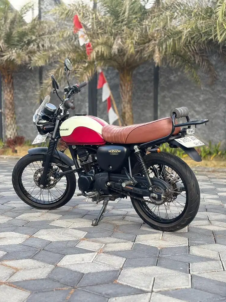 Odo 5rb W175 Bratz Style thn 2019 N Malang Putih merah Koko Motor