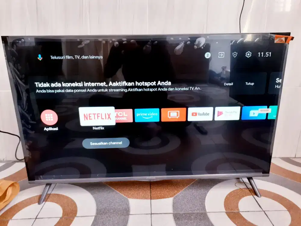 TV ANDROID IFFALCON BY TCL 43IN DIGITAL YOUTUBE NETFLIK SEGEL GARANSI