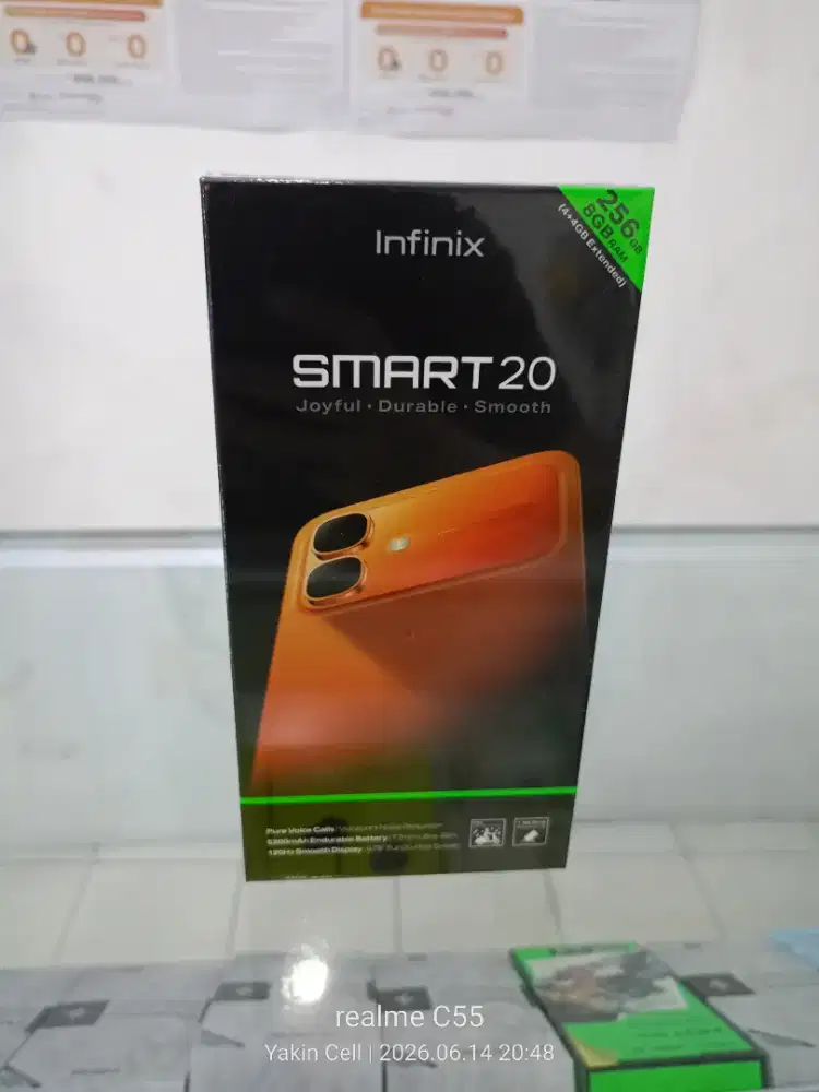 Infinix Smart 20 4+4/256 GB Helio G81 Layar 120Hz Garansi Resmi