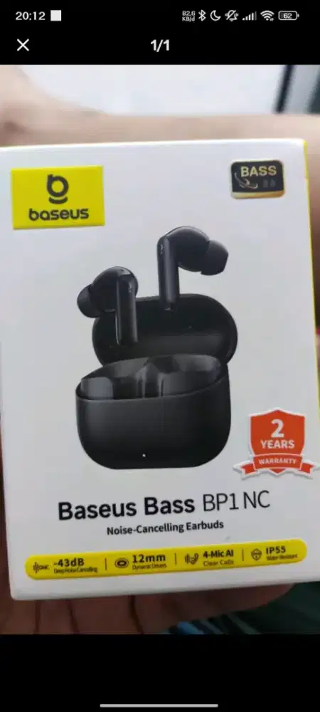 Baseus Earphone TWS, ORI 100%