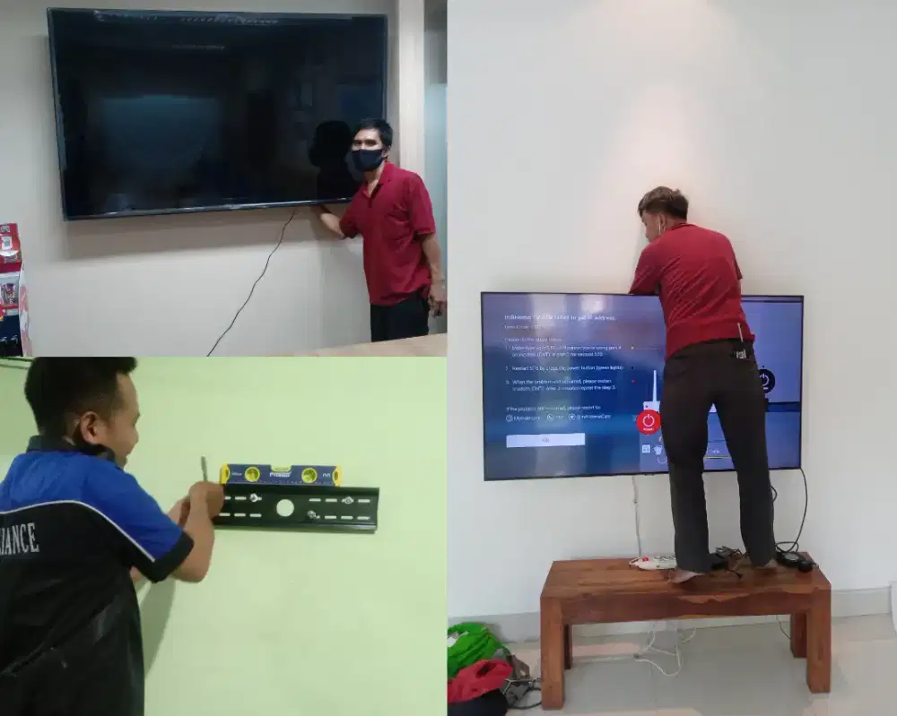 Braket +pasang atau jasa pasang terima rapih breket bracket led tv