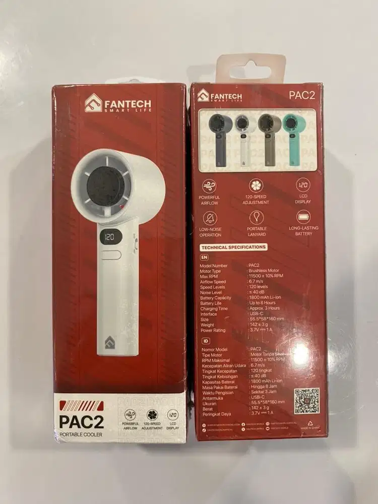 Kipas Fantech PAC 2 White