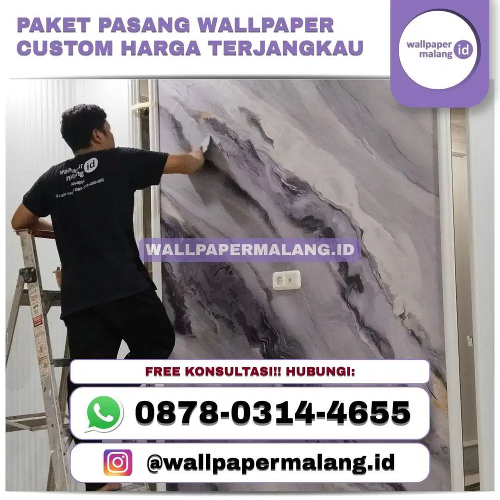 PAKET PASANG WALLPAPER CUSTOM HARGA TERJANGKAU
