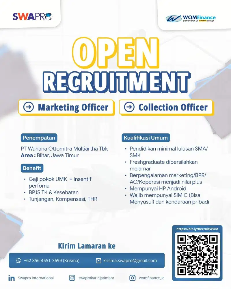 Marketing & Collection Officer
