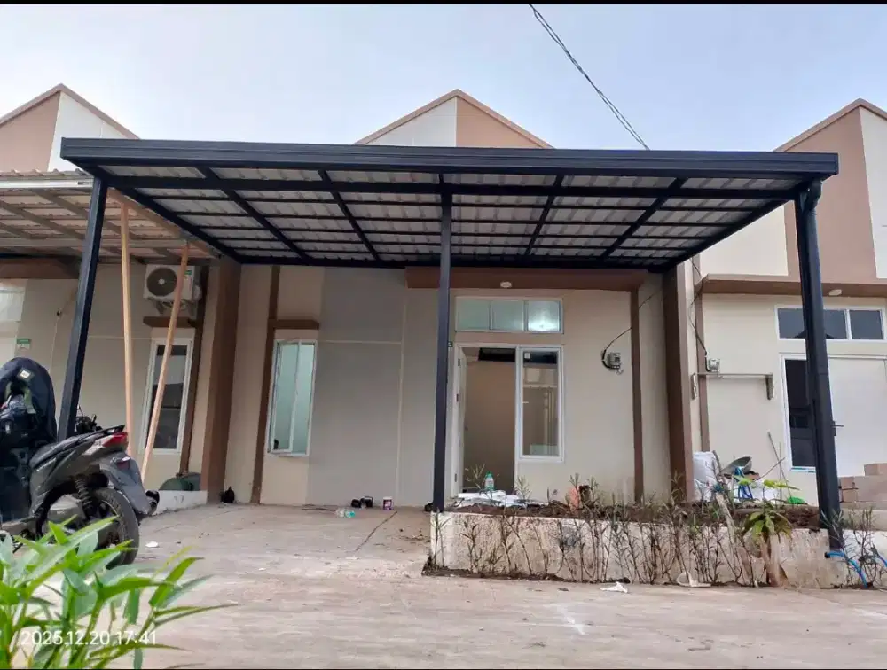 Kanopi terpasang, perbaikan atap, renovasi atap, plafon pvc, mezzanine