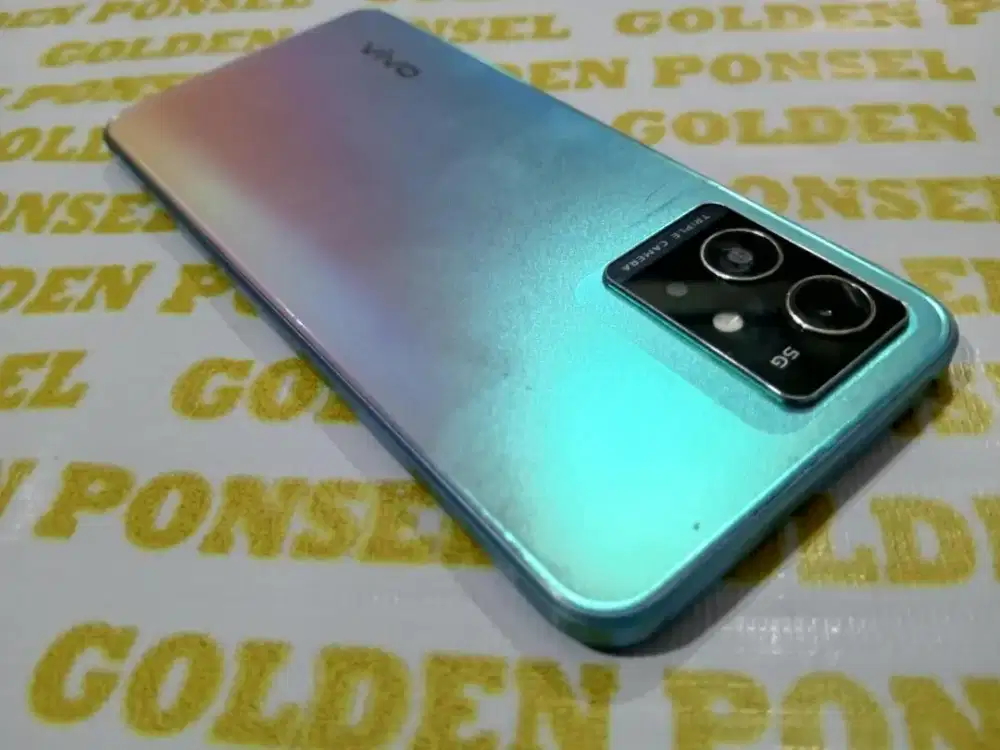 Vivo T1-5G.Finger.Ram 4+4/128GB.ORI #GOLDEN PONSEL