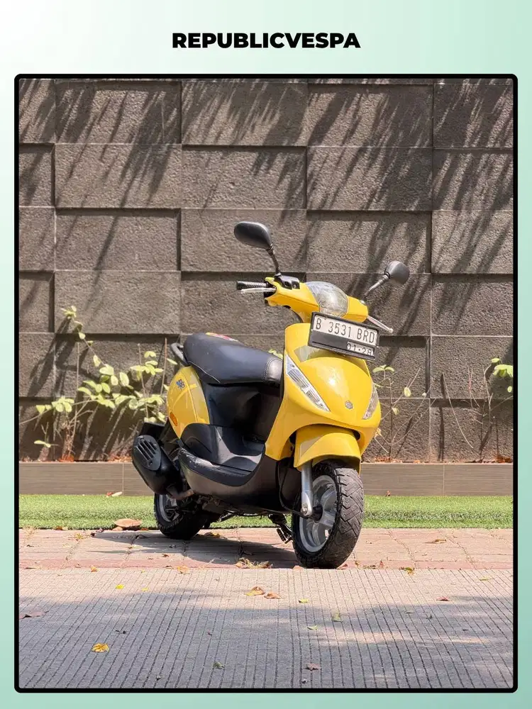 TERMURAH PIAGGIO ZIP TH 2012 WARNA YELLOW Perfect Condition