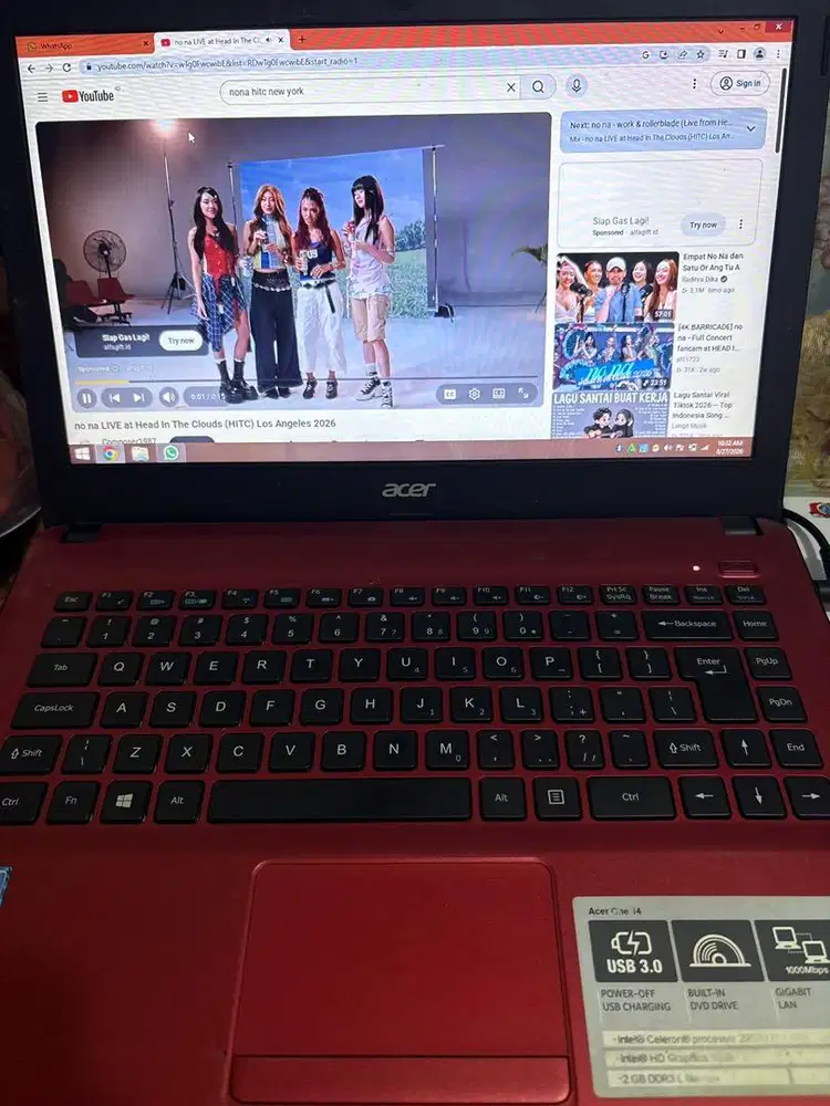 Dijual laptop ACER ONE 14 Z1402