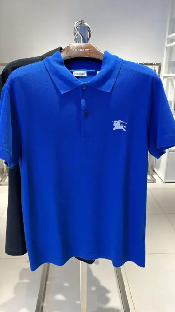Burberry Shirt Original , Polo Shirt Biru