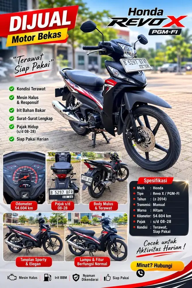 DIJUAL HONDA REVO X PGM-FI 2023