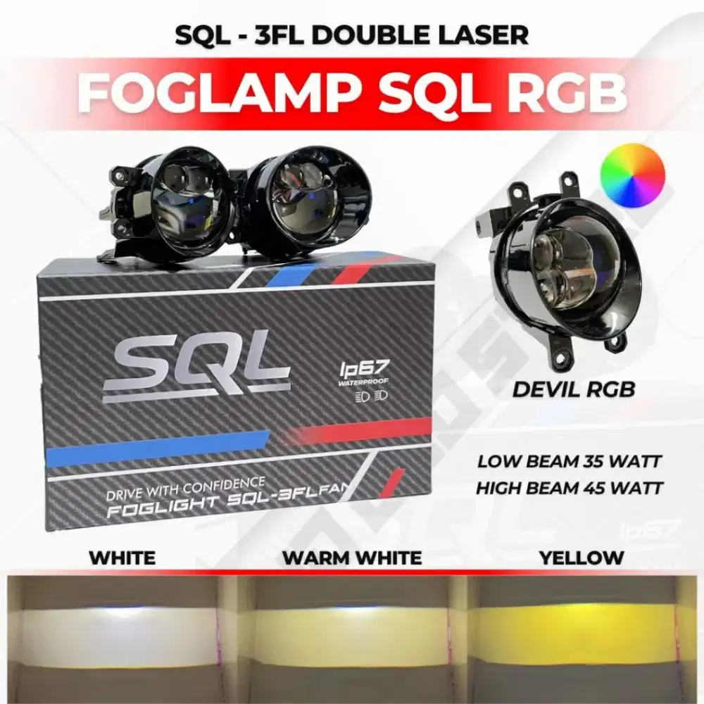 Foglamp biled mobil 3 warna