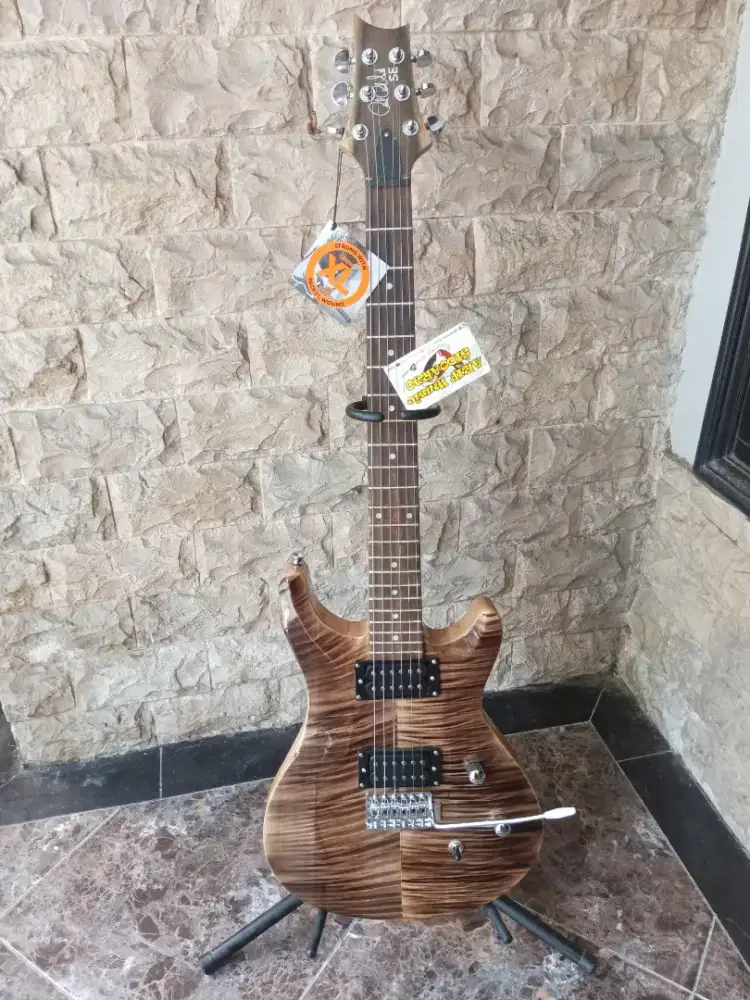 Gitar model PRS brown top vener bodi