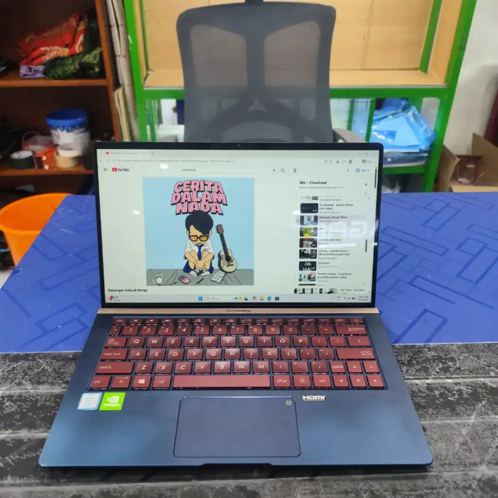 Asus ZenBook UX333FN Core i7-8565U Ram 16GB Ssd 512GB MX150 2GB FHD